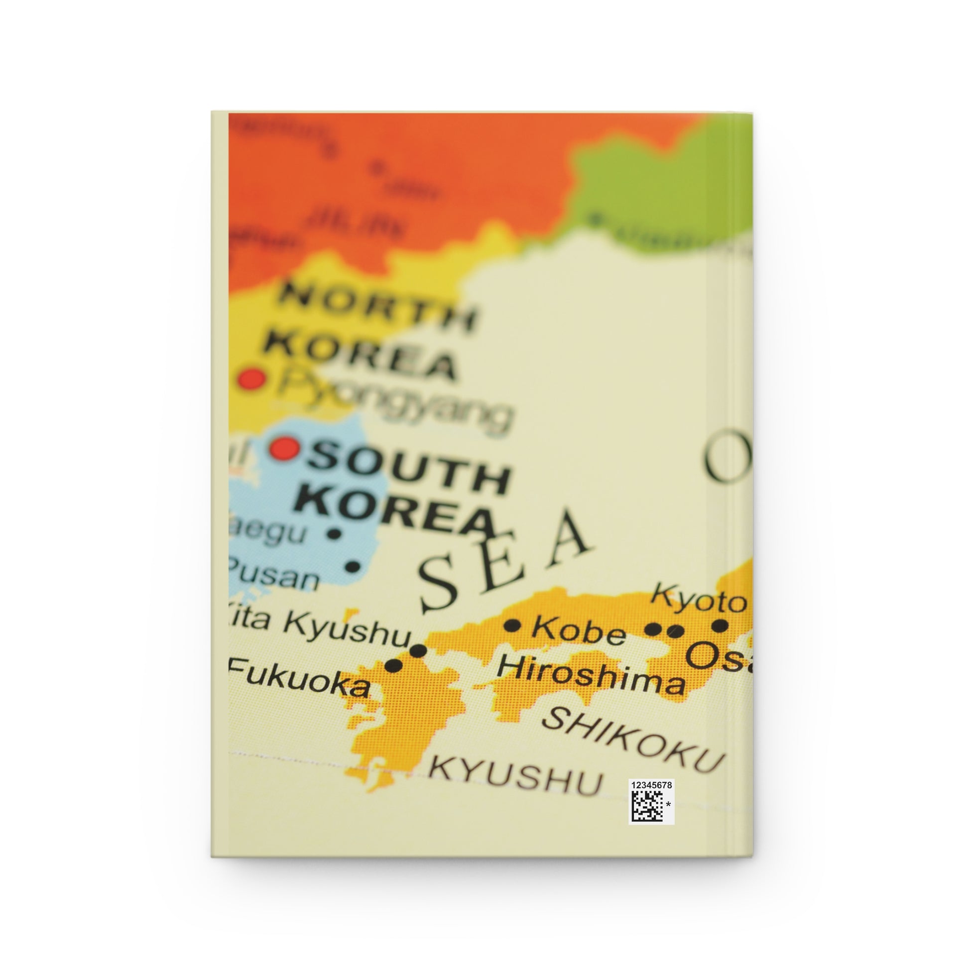 Japan Hardcover Notebook with Japanese Map 5.75’’x8’’ 150 ruled pages for lovers of all things Japanese!