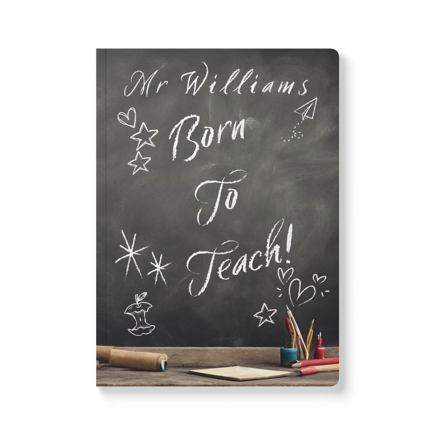 Personalised Teacher Gift Notebook soft back lined 120gsm (80lb) paper end of semester gift teacher appreciation gift