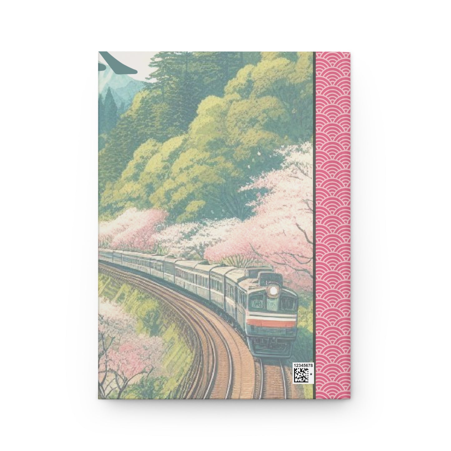 Japan Hardcover Notebook with traditional Japanese vintage landscape 5.5’’ x 8’’ 150 ruled pages for lovers