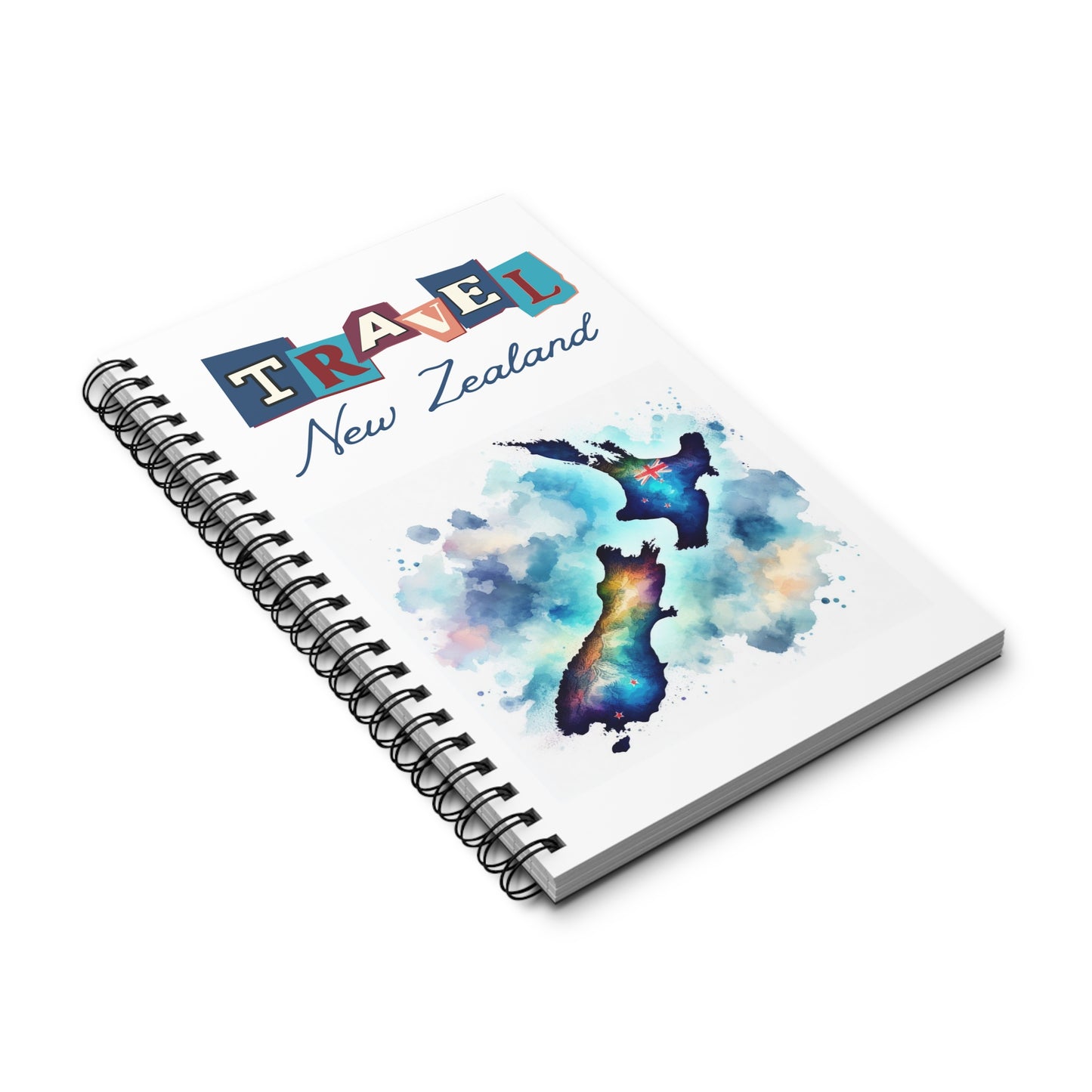 New Zealand travel notebook Spiral bound travel notebook dot grid lined or blank - Paper products