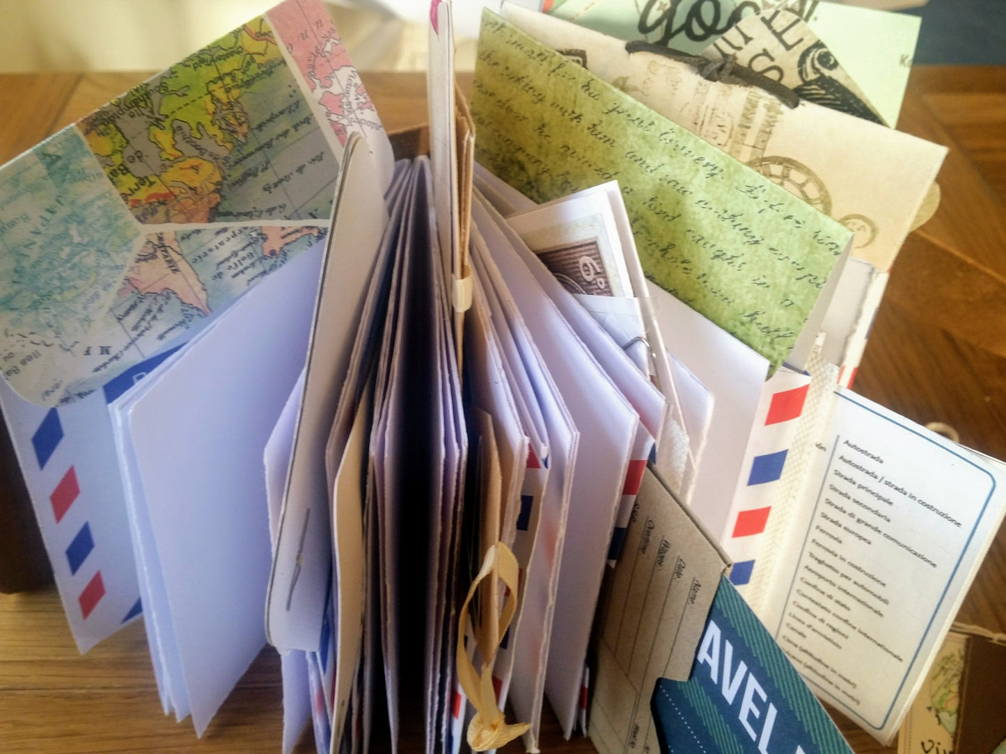 add memorabilia tickets ephemera to the travel journal pockets