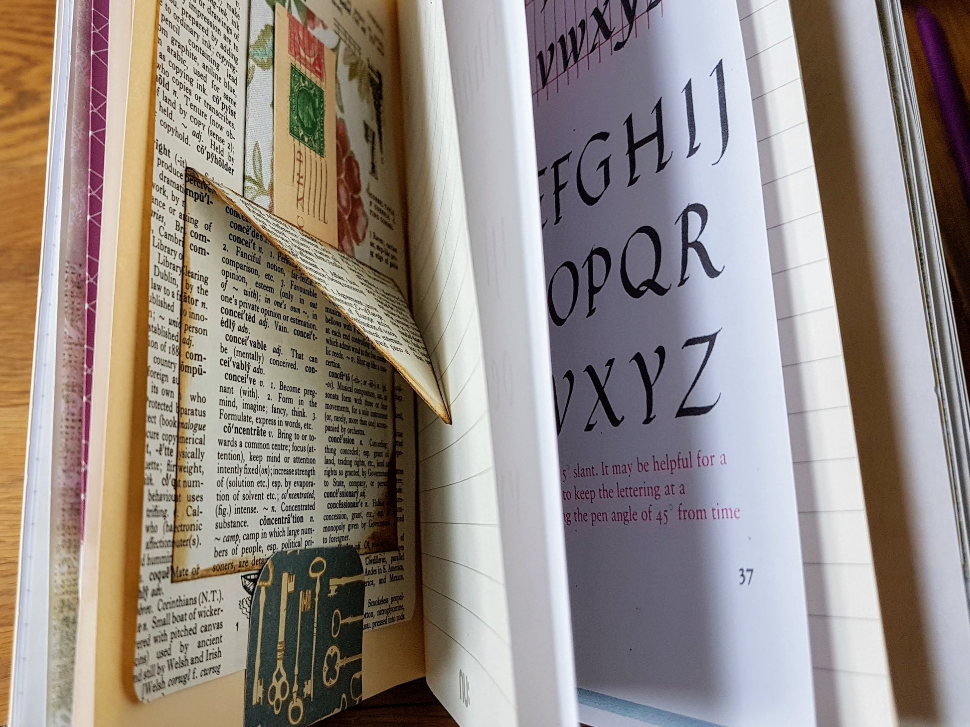 Junk Journal mixed paper notebook in various sizes - Cahier, B6, Standard TN, A6 Field Note