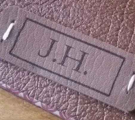 Long personalisation add-on to Bespoke Bindery Leather Journals