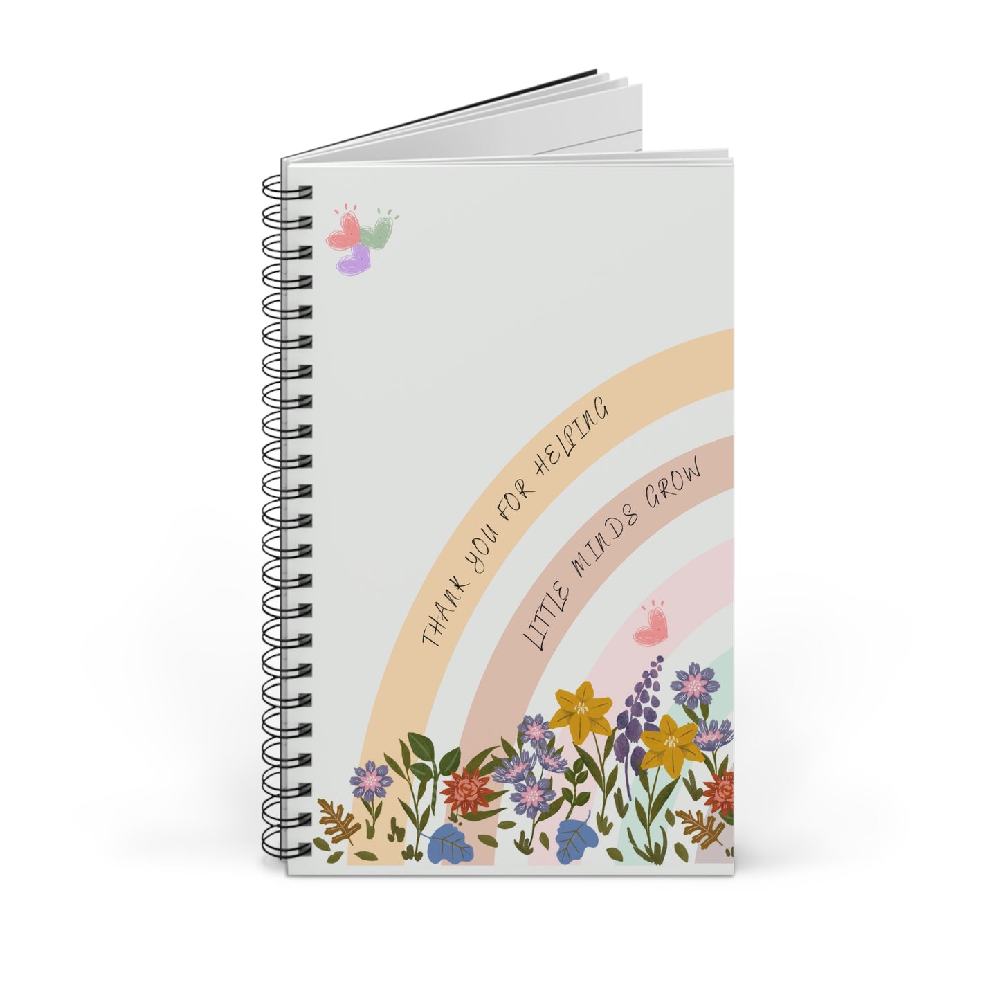 Teacher Gift Notebook Spiral bound, blank, lined or dot grid