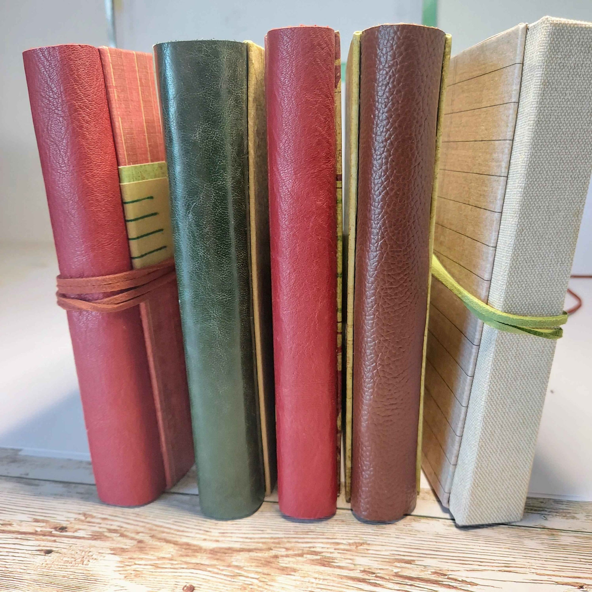 Junk Journal Notebook -  A6 with Leather Spine (Copy)