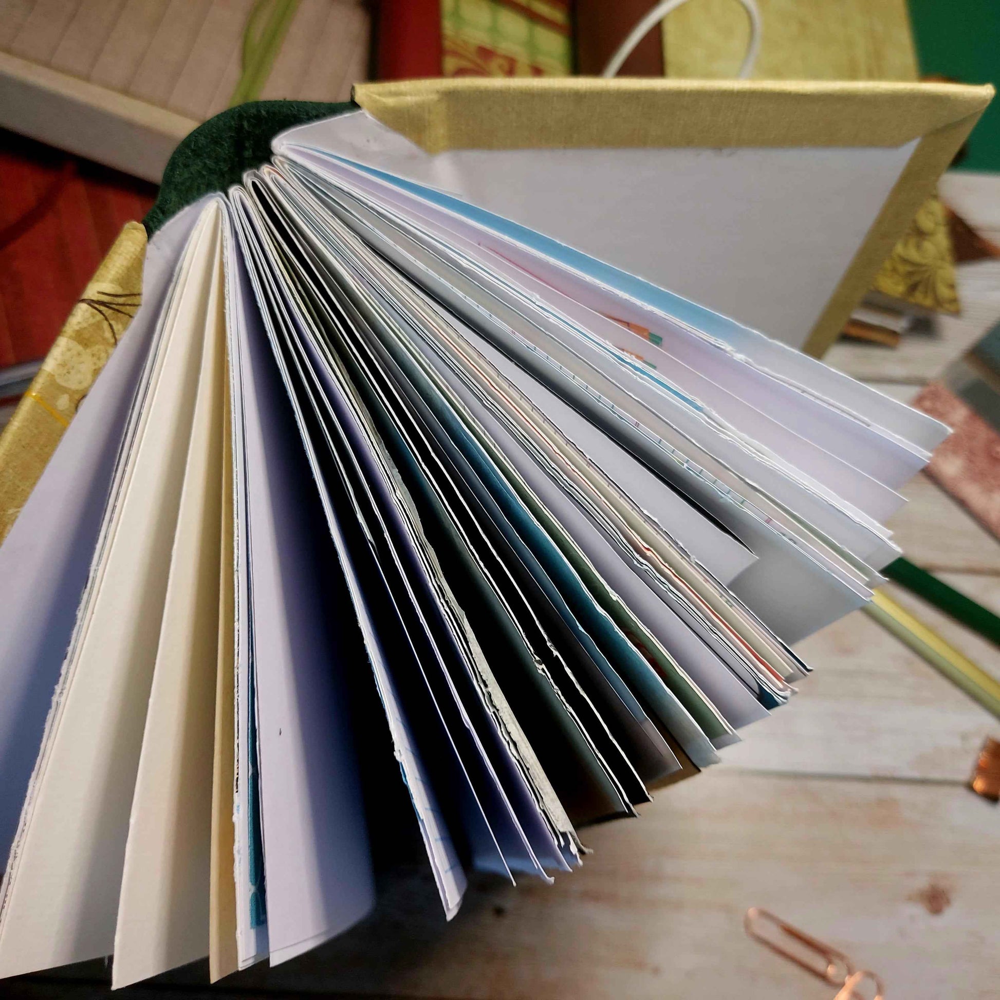 Mixed Paper Junk Journal Notebook -  A6 Hardback (Copy)