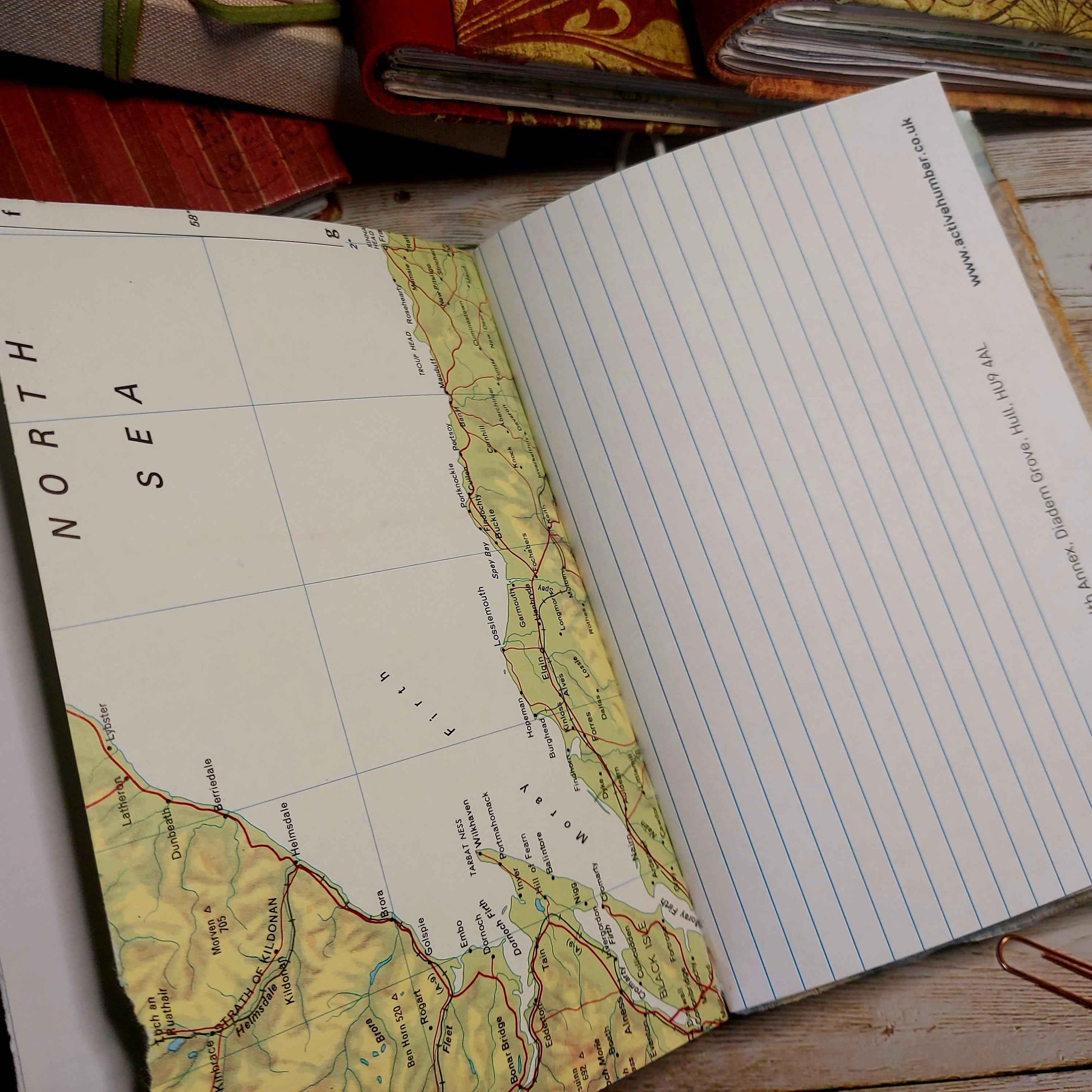 Mixed Paper Junk Journal Notebook -  A6 Hardback (Copy)