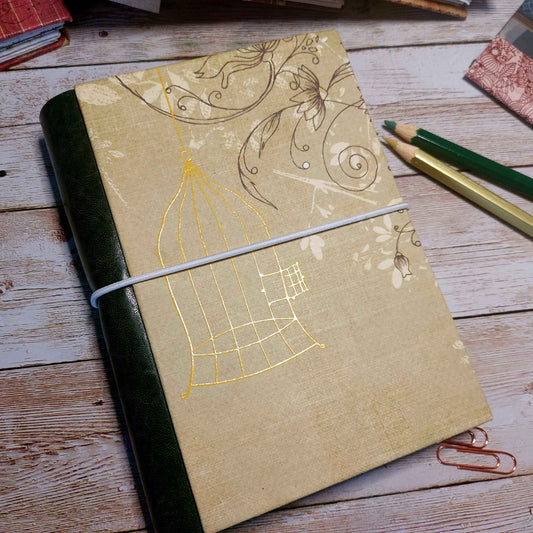 Mixed Paper Junk Journal Notebook -  A6 Hardback (Copy)