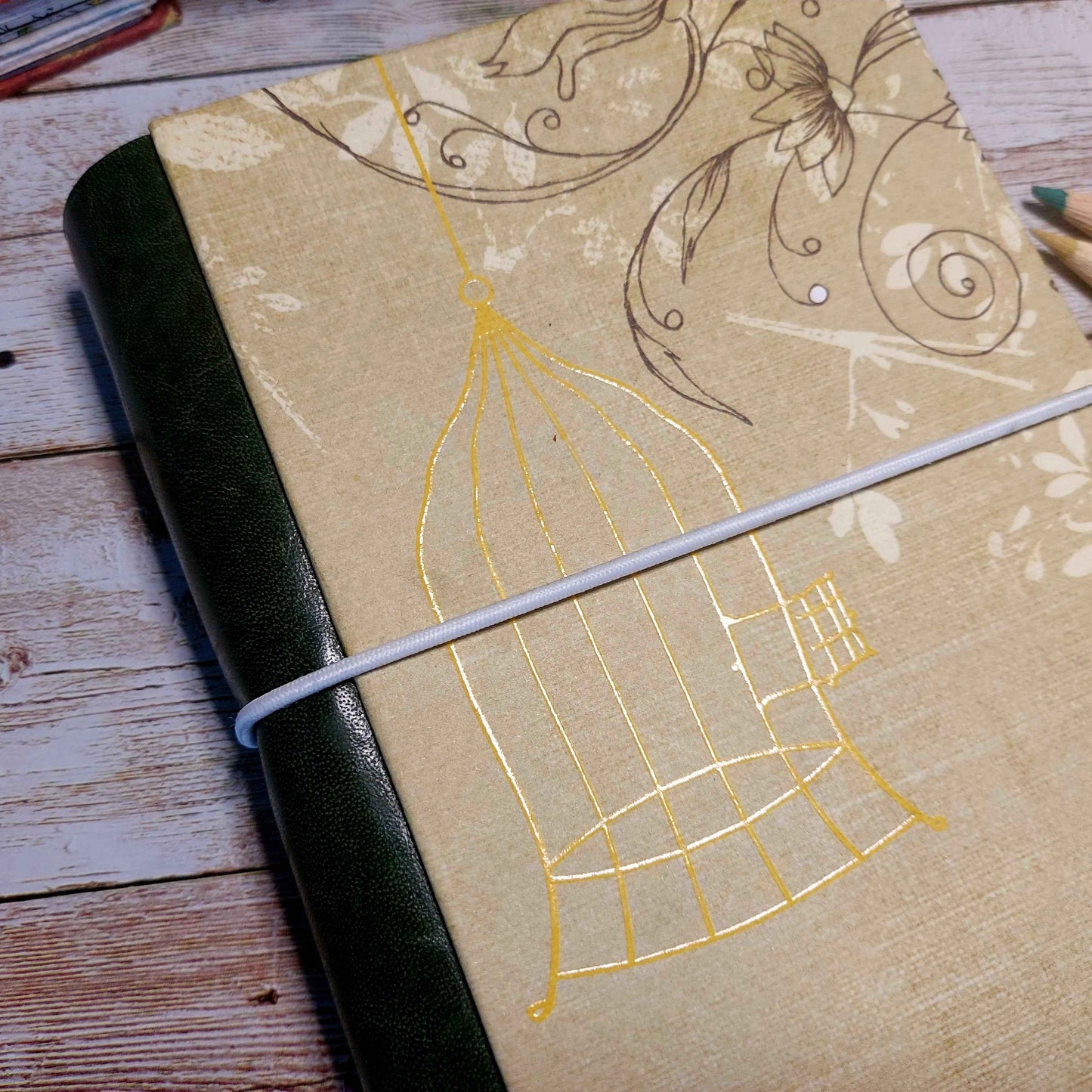 Mixed Paper Junk Journal Notebook -  A6 Hardback (Copy)