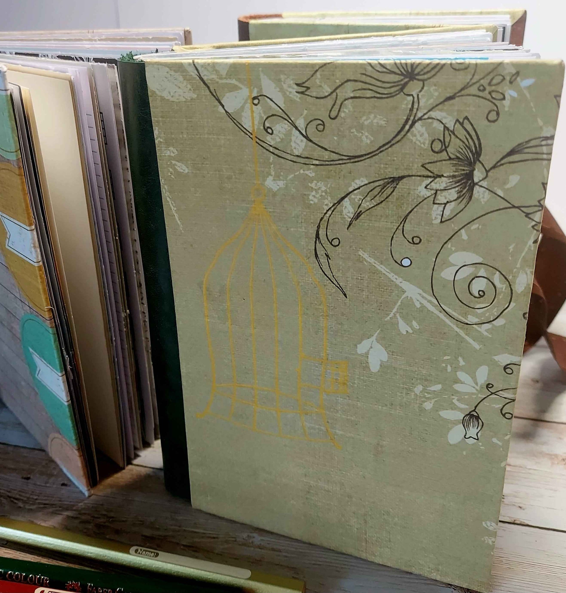 Mixed Paper Junk Journal Notebook -  A6 Hardback (Copy)