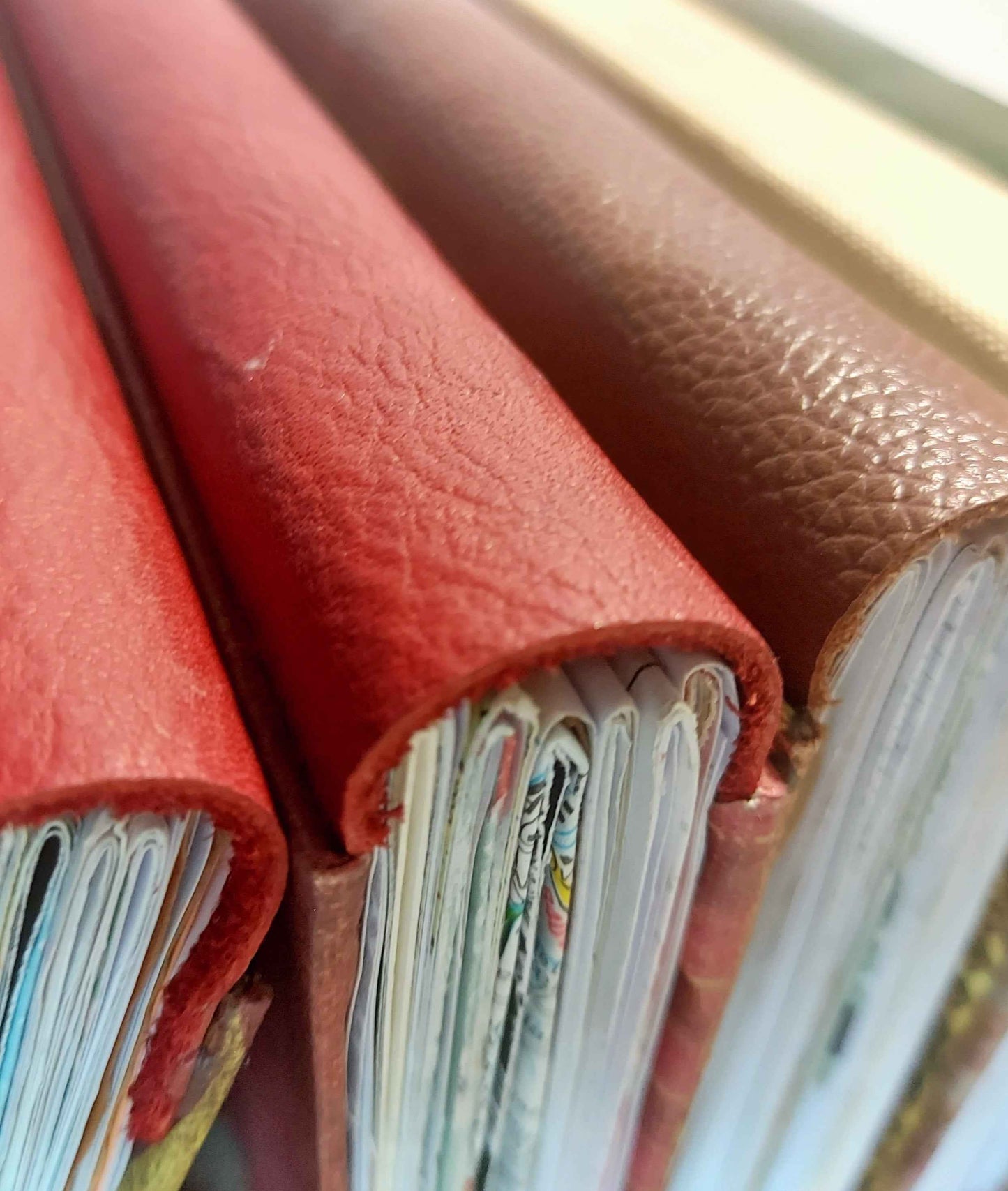 Junk Journal Notebook -  A6 with Leather Spine (Copy)