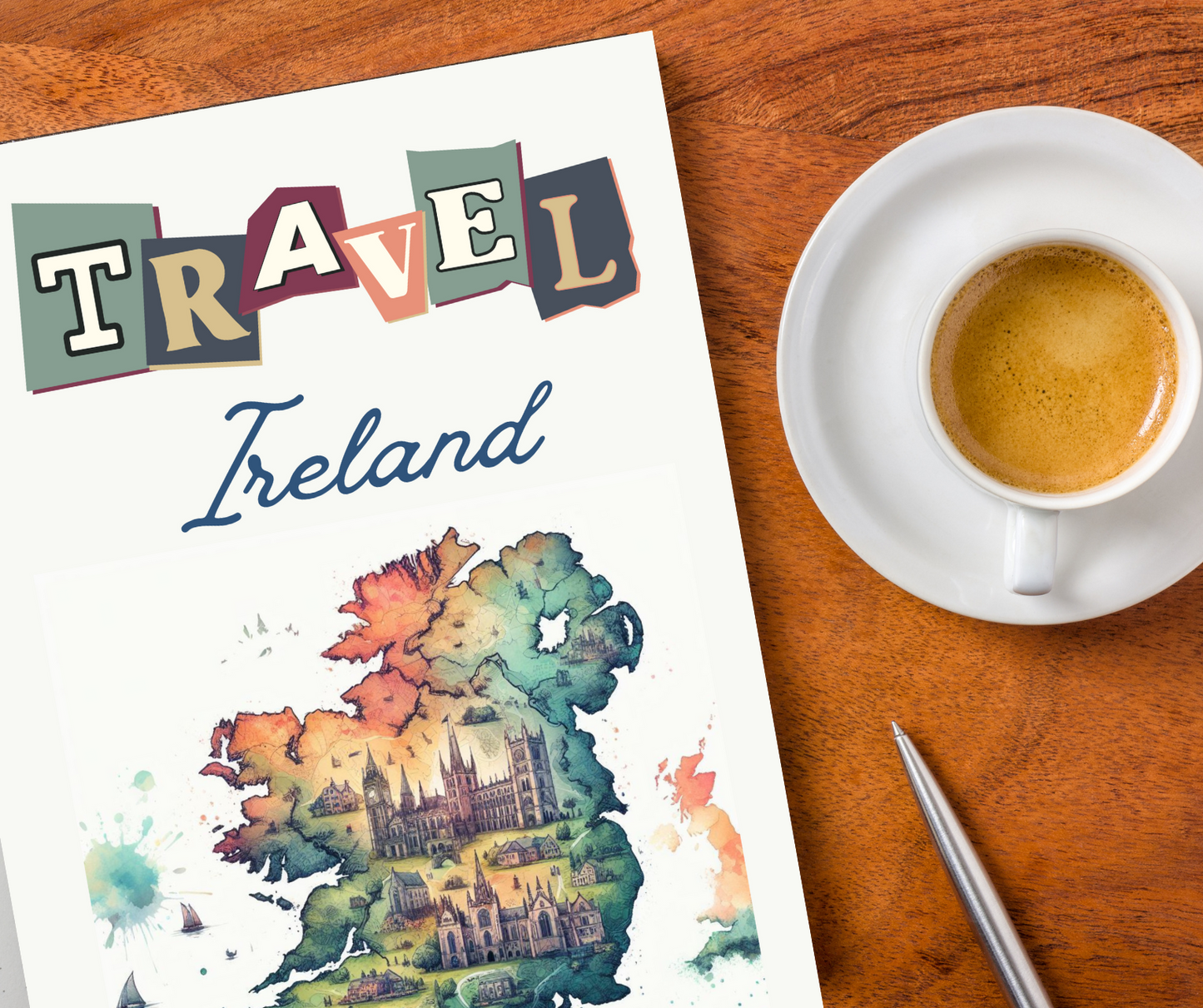 Ireland Travel Journal, Remember your Ireland Eire trip with combined travel planner and journal.