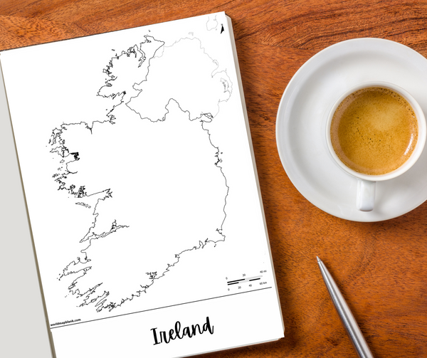Ireland Travel Journal, Remember your Ireland Eire trip with combined travel planner and journal.