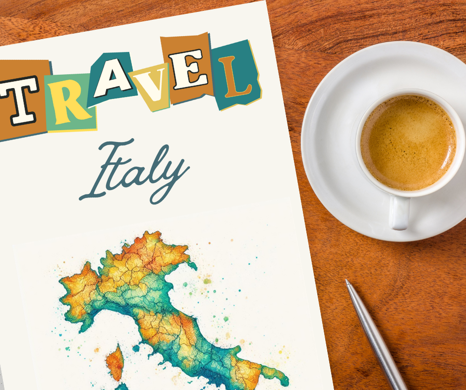 Italy Travel Journal, Remember your Italian trip with combined travel planner and journal.