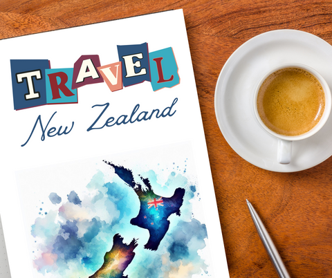 New Zealand Travel Journal, Remember your trip with combined travel planner and journal.