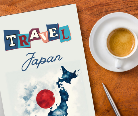 Japan Travel Journal, Remember your trip with combined travel planner and journal.