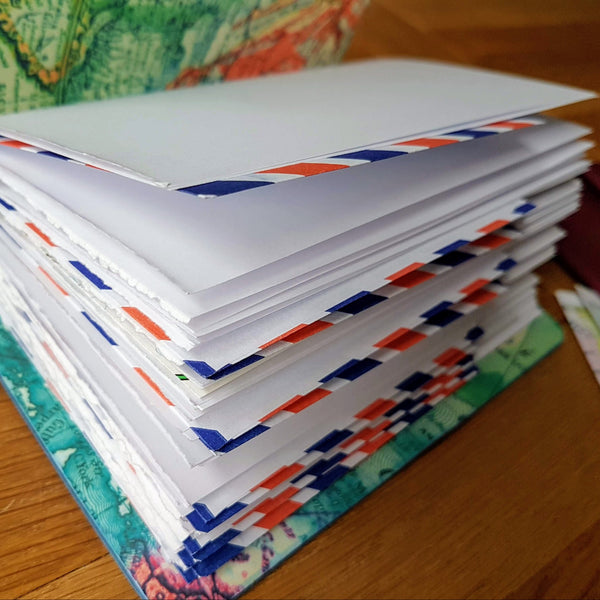 120gsm paper and airmail envelope pages