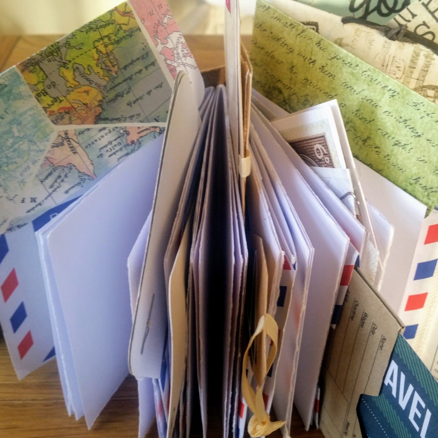 add memorabilia tickets ephemera to the travel journal pockets