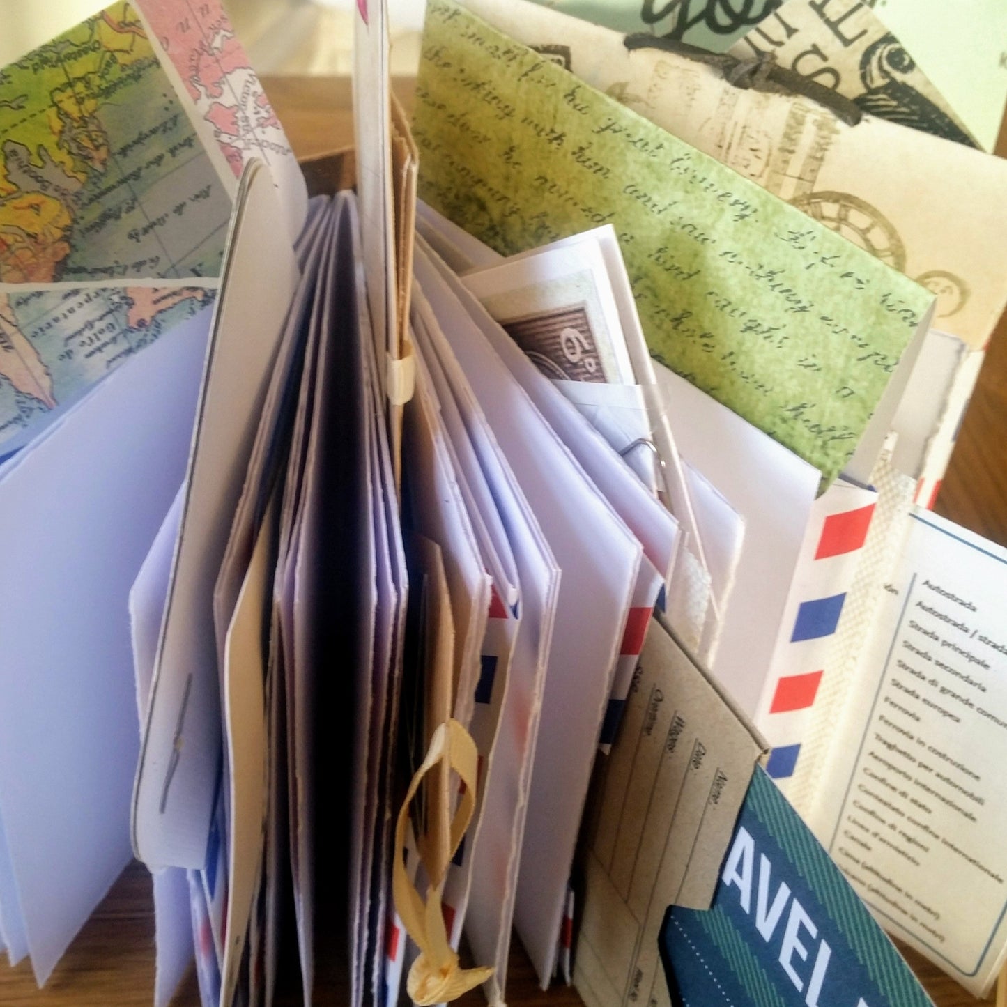 add memorabilia tickets ephemera to the travel journal pockets