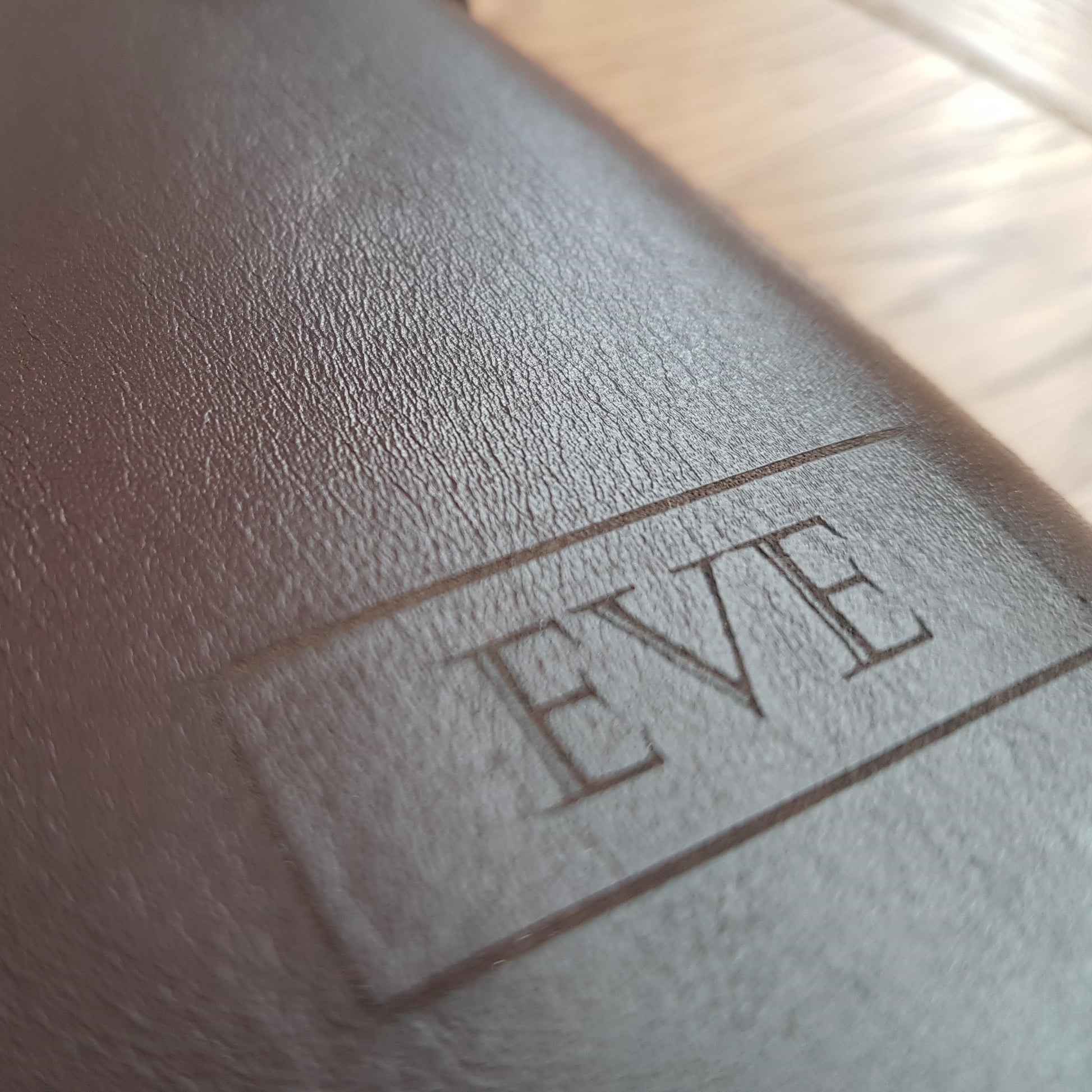 laser etched personalised leather journal cover by Bespoke Bindery