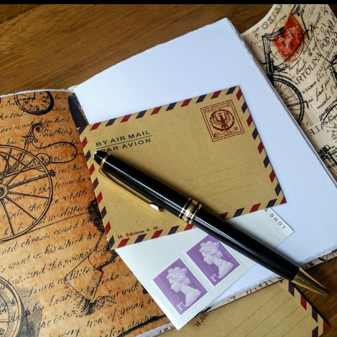 Cycling journal / biking notebook - Leather journal with a cycling the ...