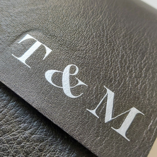 Long personalisation add-on to Bespoke Bindery Leather Journals